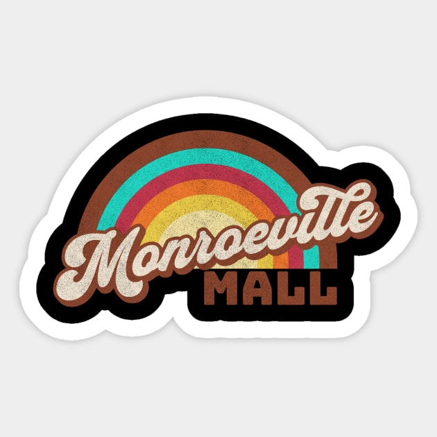 Dawn of the Dead - Monroeville Mall logo Sticker by SmallDogTees